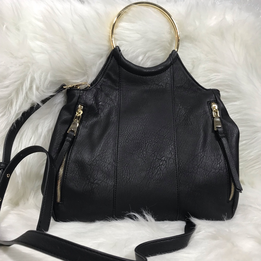 INC Black Bangle Crossbody